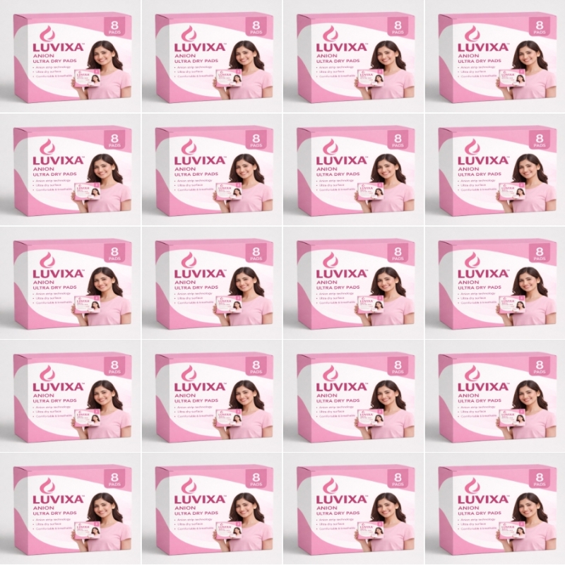 Luxiva Anion Ultra Dry Sanitary Pads - 20 Pack