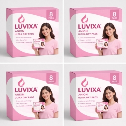 Luxiva Anion Ultra Dry Sanitary Pads - 4 Pack